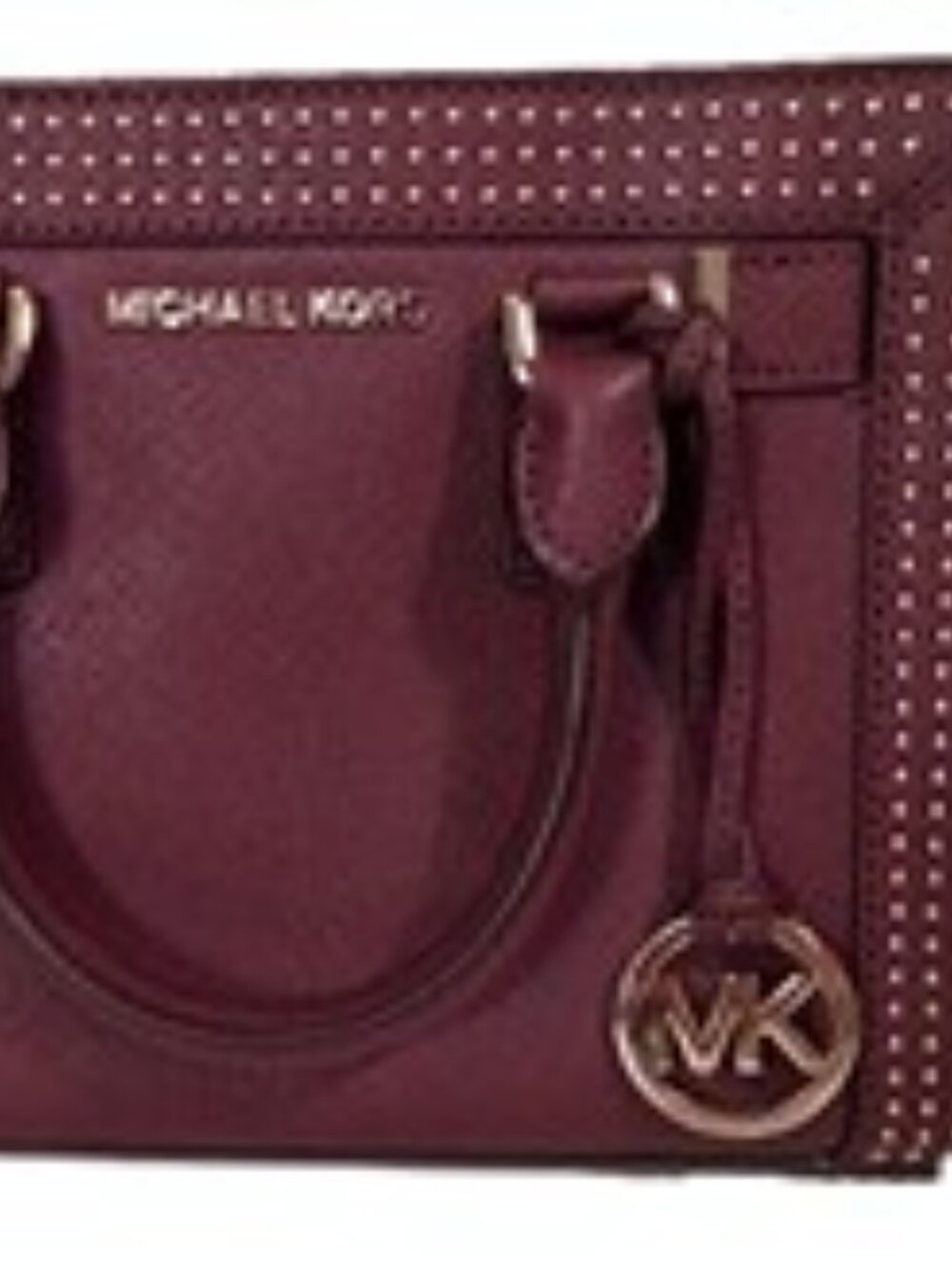 Mint Michael Kors Microstud Plum Handbag